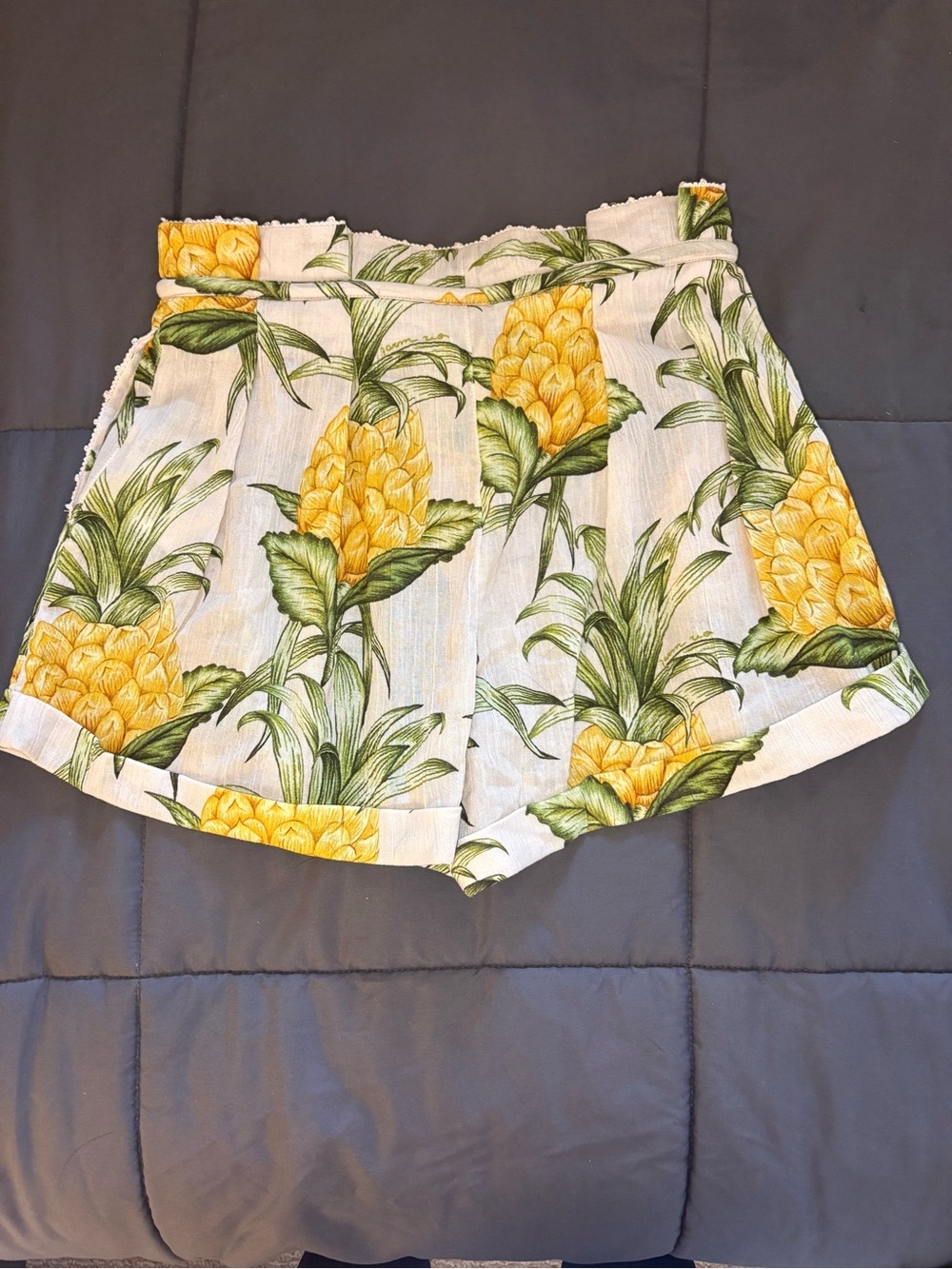 π FARM Rio Pineapple Print Shorts β Size Small, NWT - Picture 3 of 6